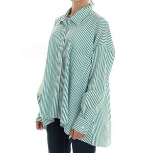 CAMICIA A RIGHE VERDE
